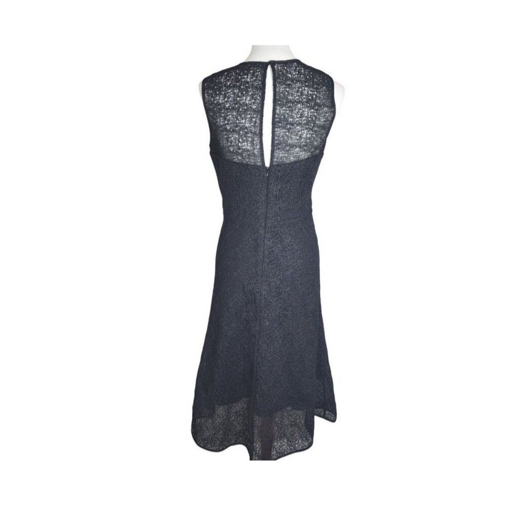 RAOUL Black Tara Bonded Dress Midi Sleeveless Size S Quiet Luxury Minimalist - Picture 3 of 16